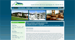 Desktop Screenshot of penzion-aktiv.cz